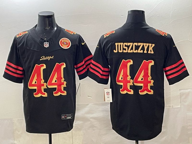 Men 2025 San Francisco 49ers #44 Juszczyk black 5th generation Nike Limited NFL Jersey style 040->san francisco 49ers->NFL Jersey